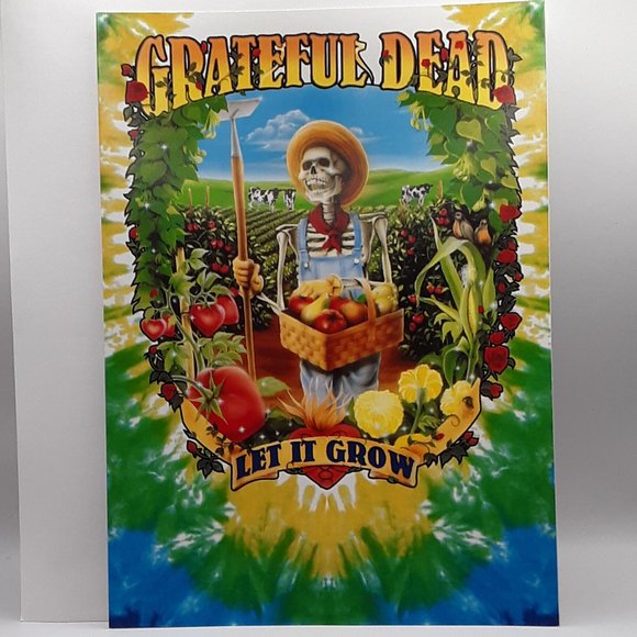 COPY - Grateful Dead Blank Greeting Card Let It Grow Liquid Blue 1997 GDM Disco… - Picture 1 of 9